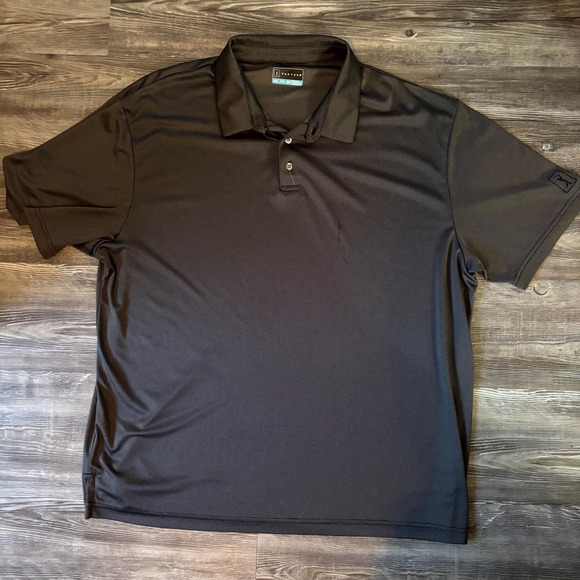 PGA Tour Other - PGA TOUR Polo Shirt Men's XXL Black Short Sleeve Performance Golf Shirt Moisture
